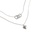 Glamorousky silver 925 Sterling Silver Fashion Simple Heart Pendant with Double Circle Necklace A9460AC27D48FDGS_1