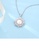 Glamorousky white 925 Sterling Silver Fashion Sparkling Snowflake Freshwater Pearl Pendant with Cubic Zirconia and Necklace 6DB86ACD78BDE7GS_3