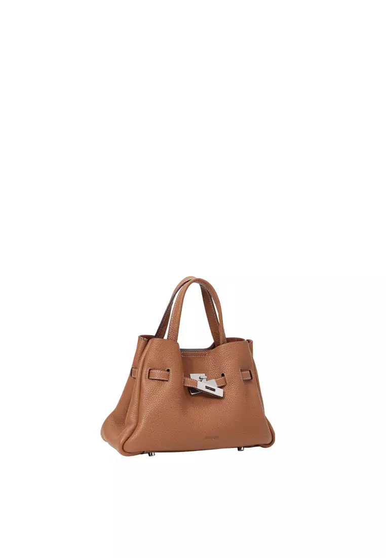 SAOIRSE Belt Soft Structural Shoulder Tote Mini - Caramel