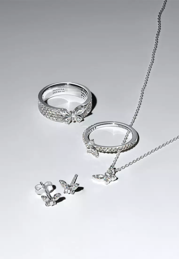 Pandora Butterfly Pendant Necklace (45CM)