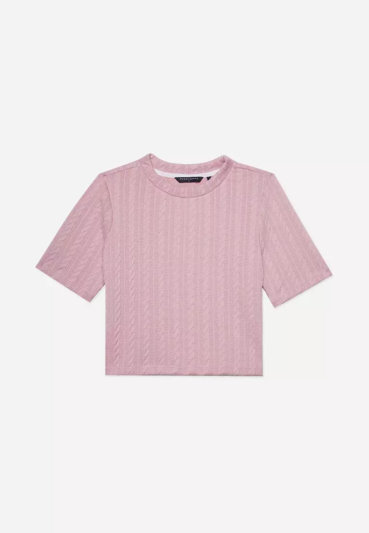 Buy Penshoppe Cable Knit Top 2023 Online | ZALORA Philippines