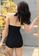 YG Fitness black Sexy Contrast Color One-Piece Swimsuit 7CA48USFC48EF1GS_2