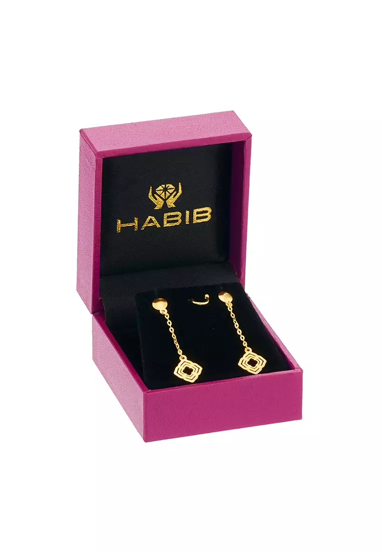 HABIB AL-ZAHRA | 916/22K Yellow Gold Earrings HLZE011224