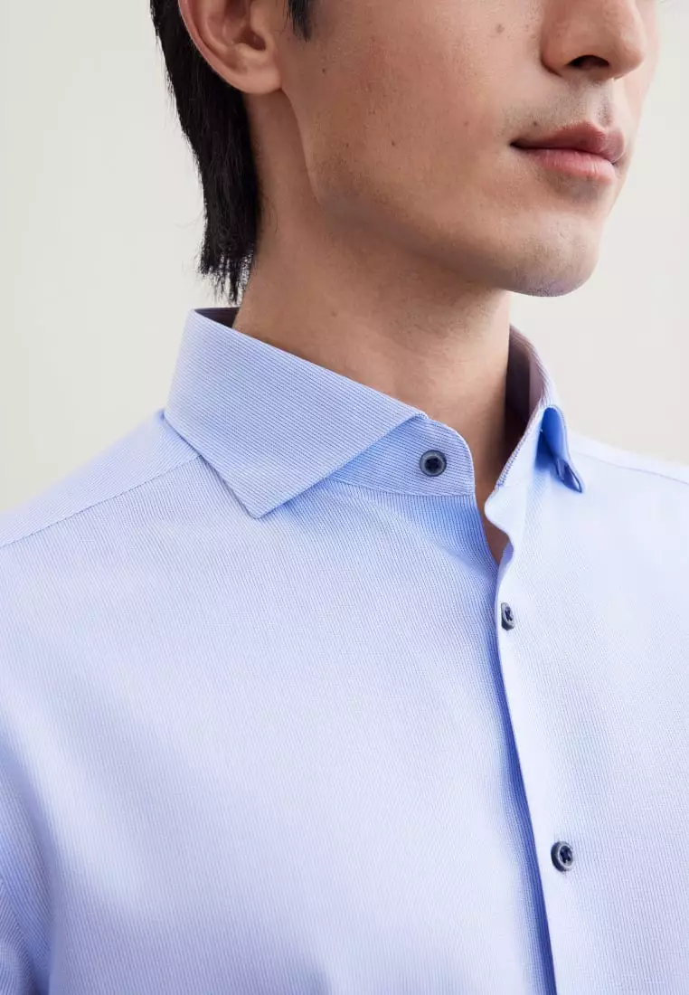 G2000 Non-Iron Premium Cotton Smart Fit Stripe Shirt
