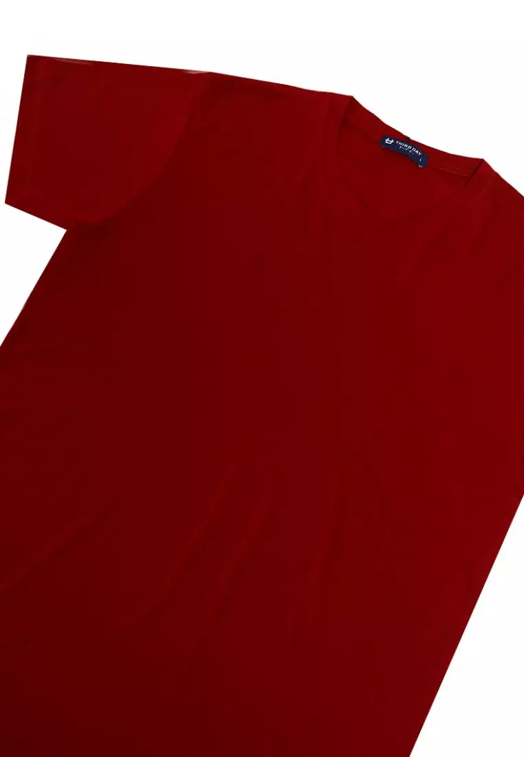 MTI64 Kaos Distro Pria Maroon Polos