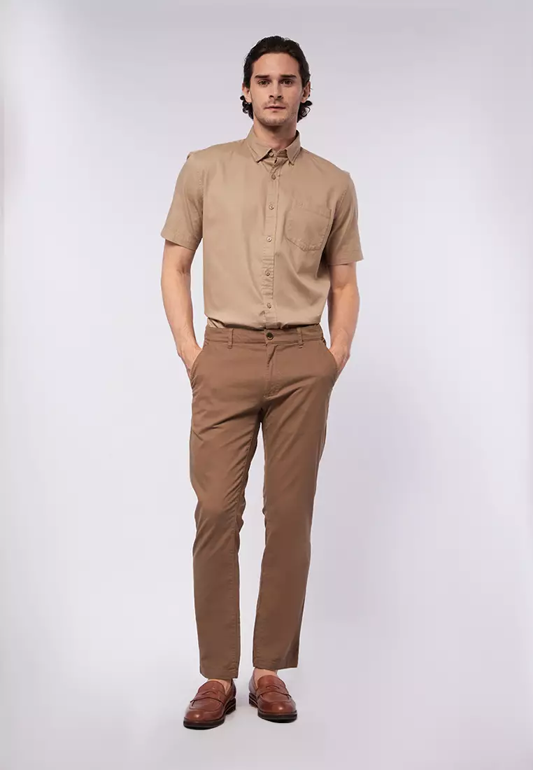 Slim Tapered Ankle Chinos Pants