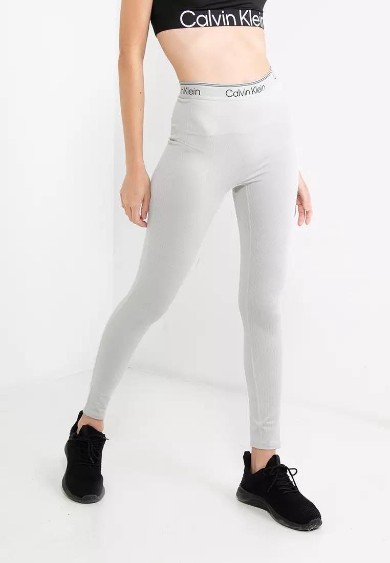 Calvin Klein Womens Logo High-waist Leggings Size XL