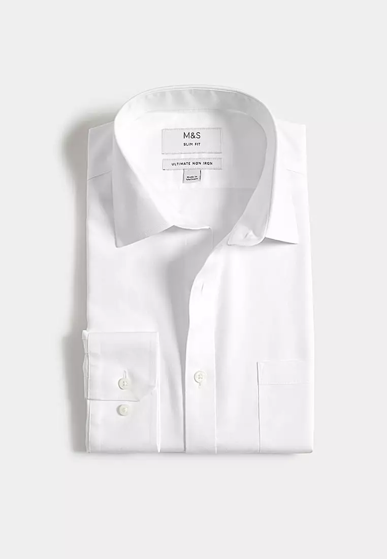 The Ultimate Slim Fit Non Iron Pure Cotton Shirt