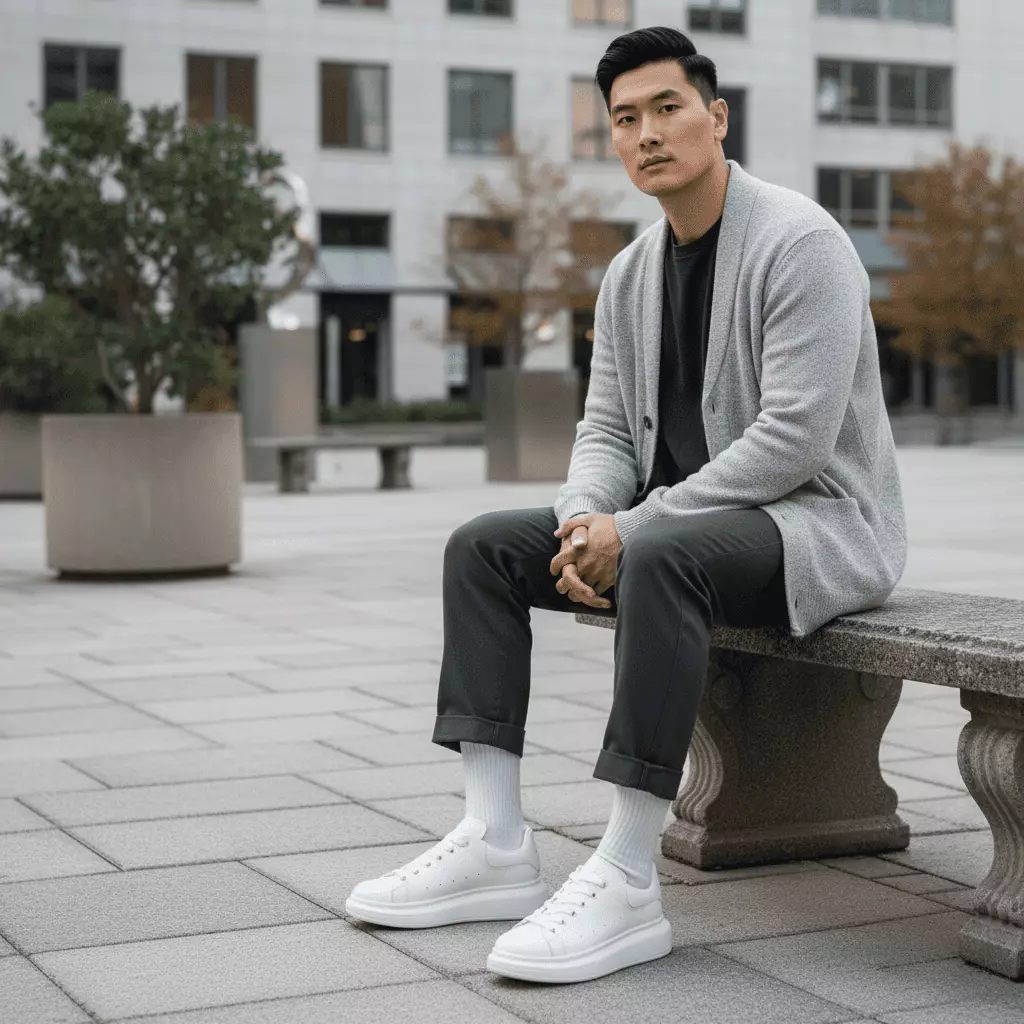 PAULMAY - Sepatu Sneakers Pria Wanita Orlando White