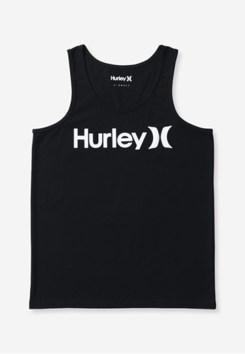Hurley black Hurley Mens One and Only Logo Sleeveless No Sleeve Tank Top MSL2200030 Black 76104AA11C92C9GS_1
