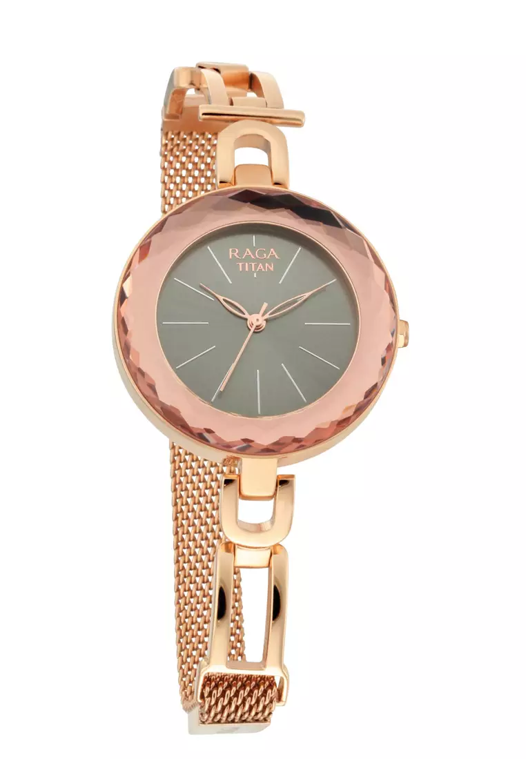 Titan rose gold new arrivals ladies watch price