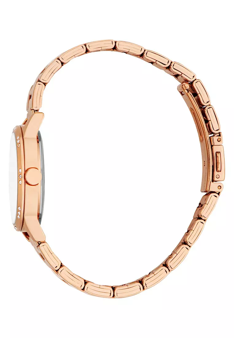 Esprit Nora Rose Gold Stainless Steel Analog Quartz Watch For Women ES1L521M0035