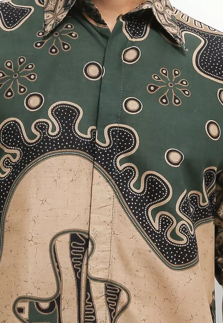 Banyuaji Kemeja Batik Exclusive Premium Pria Casual Modern Lengan Pendek