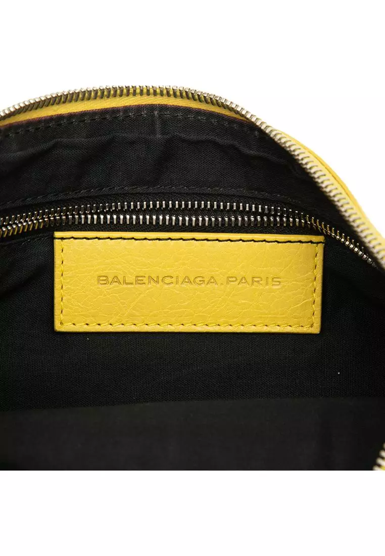 Pre-Loved Balenciaga Lambskin Motocross Giant 12 Clutch