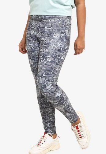 ONLY PLAY grey Plus Size Majvi Printed Tights 5468DAA49BCC7BGS_1