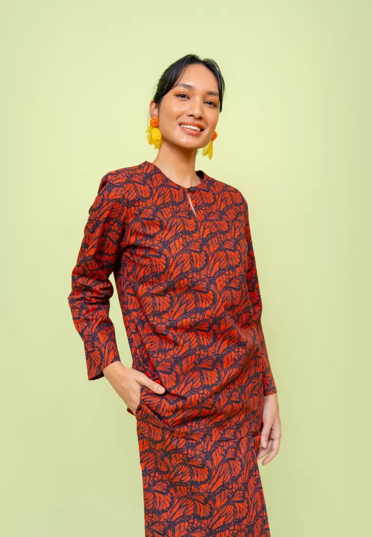 Bayu Somerset Pixie Kurung - Red