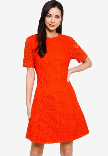 ck Calvin Klein Heavy Cotton Eyelet Dress - Fully Lined 2023 | Buy ck Calvin  Klein Online | ZALORA Hong Kong
