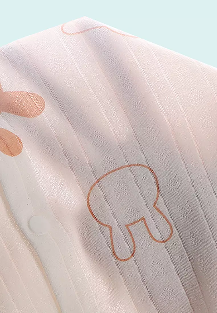 Wakakids Setelan Bayi Baju Lengan Panjang One Set Piyama Baju Tidur Bayi Newborn Bahan Organik Motif Rabbit Carrot 4414 Venrz