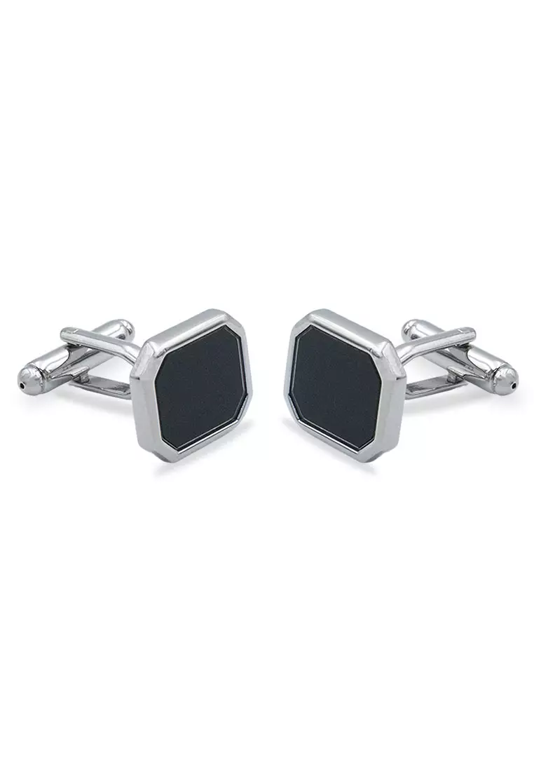 Acarigua Rectangle Chrome Cufflink
