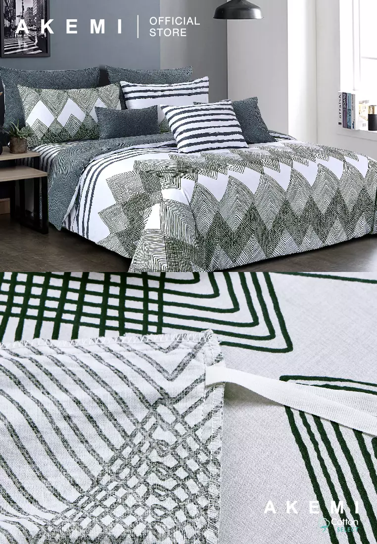 Buy AKEMI AKEMI Cotton Select Adore Quilt Cover Set 730TC Chervan