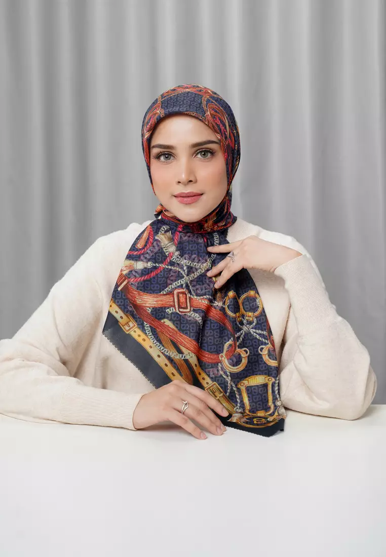 Alexandra Silk Jacquard Square - Imperial