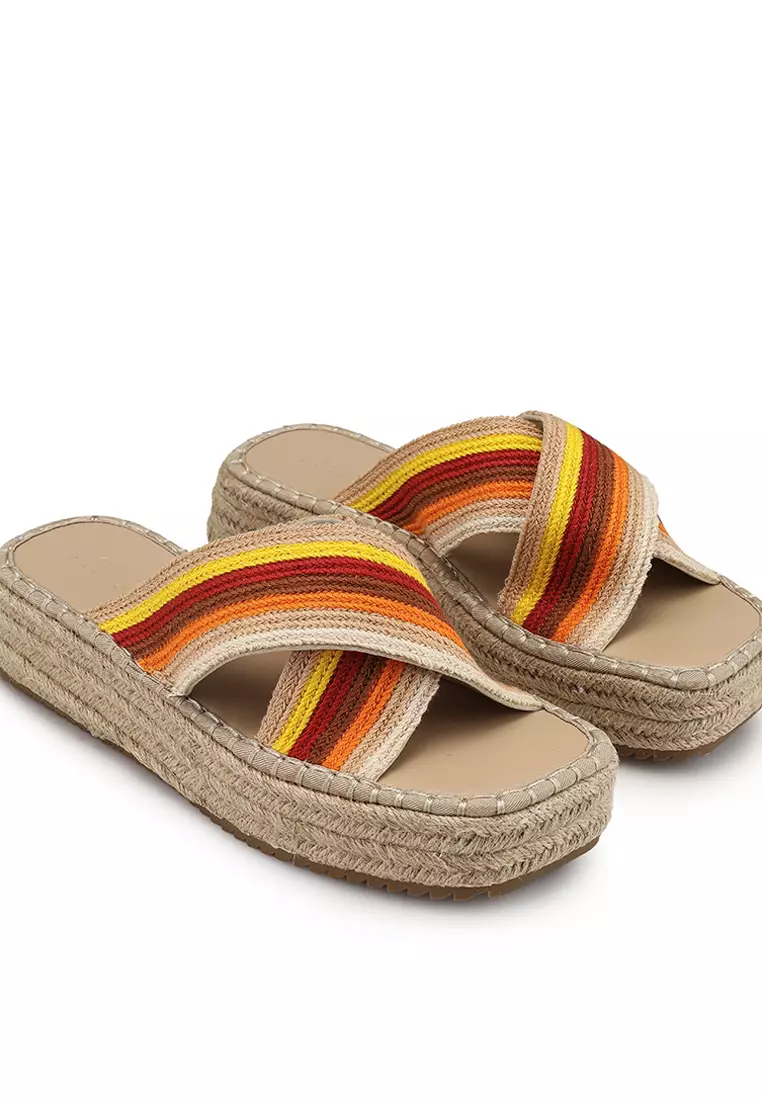 Jazlyn Flatform Crochet Mule Sandals