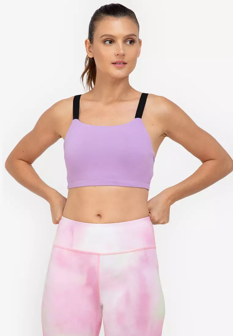 Buy online Contrast Detail Sports Bra from lingerie for Women by