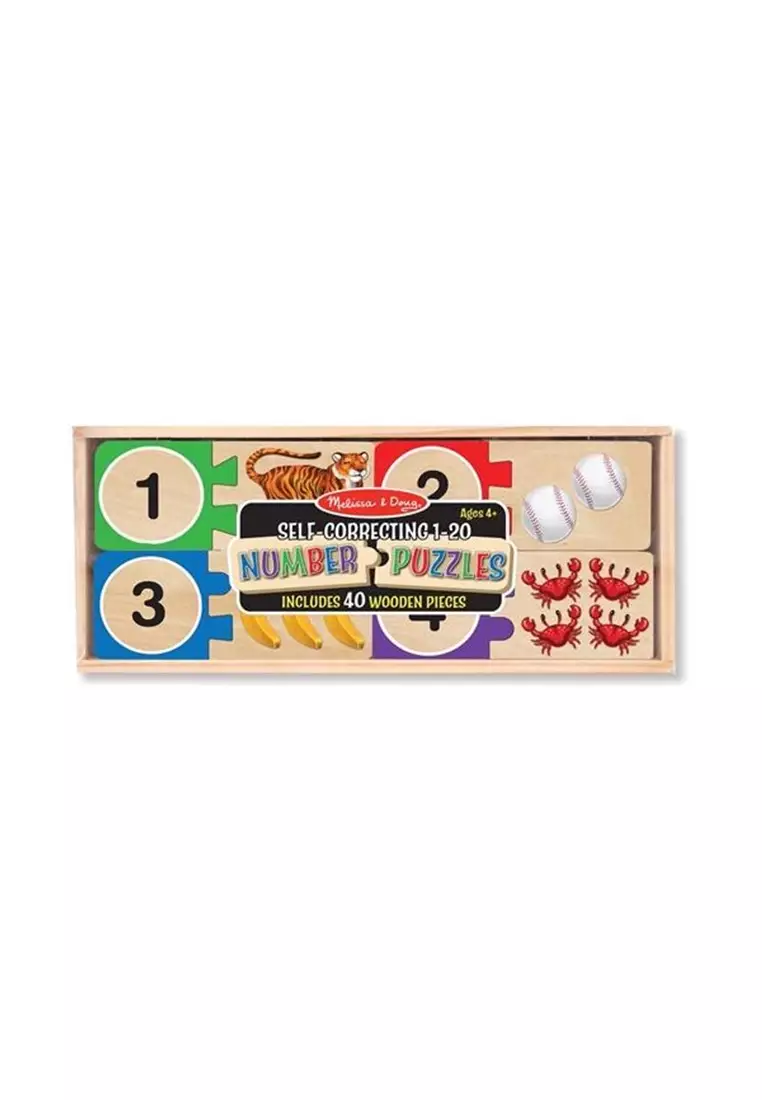 Melissa and doug self correcting best sale number puzzle