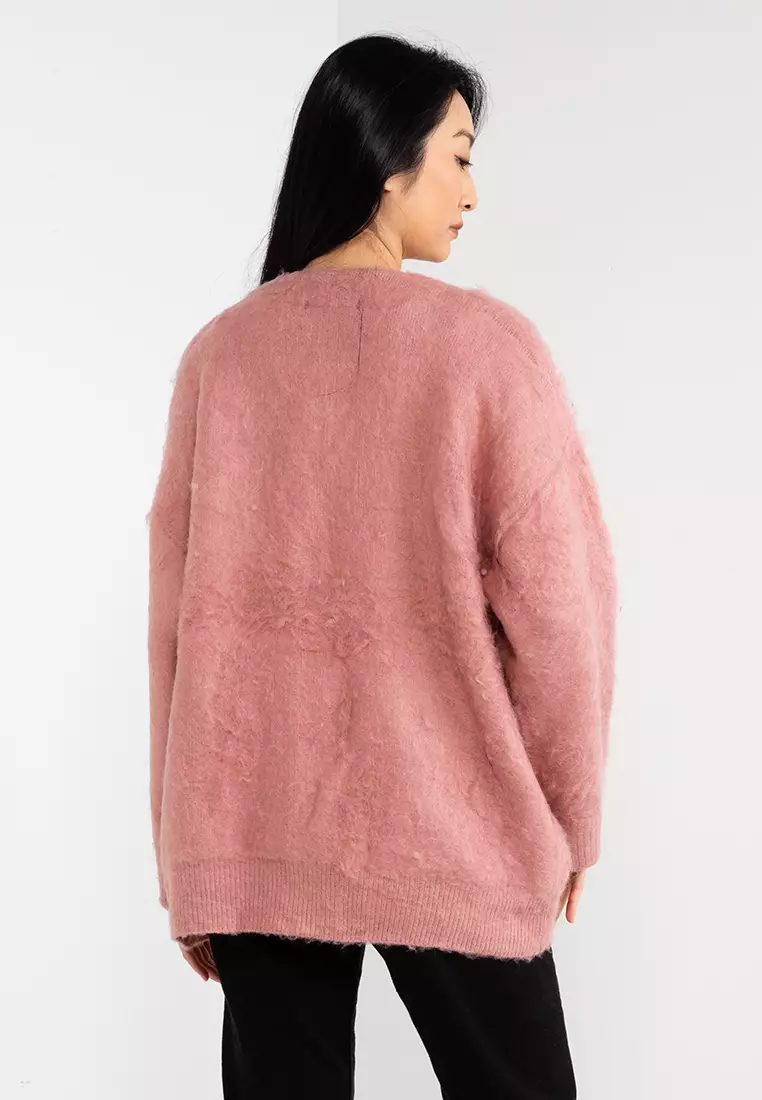 Buy Heather Shaggy Cardigan 2025 Online ZALORA
