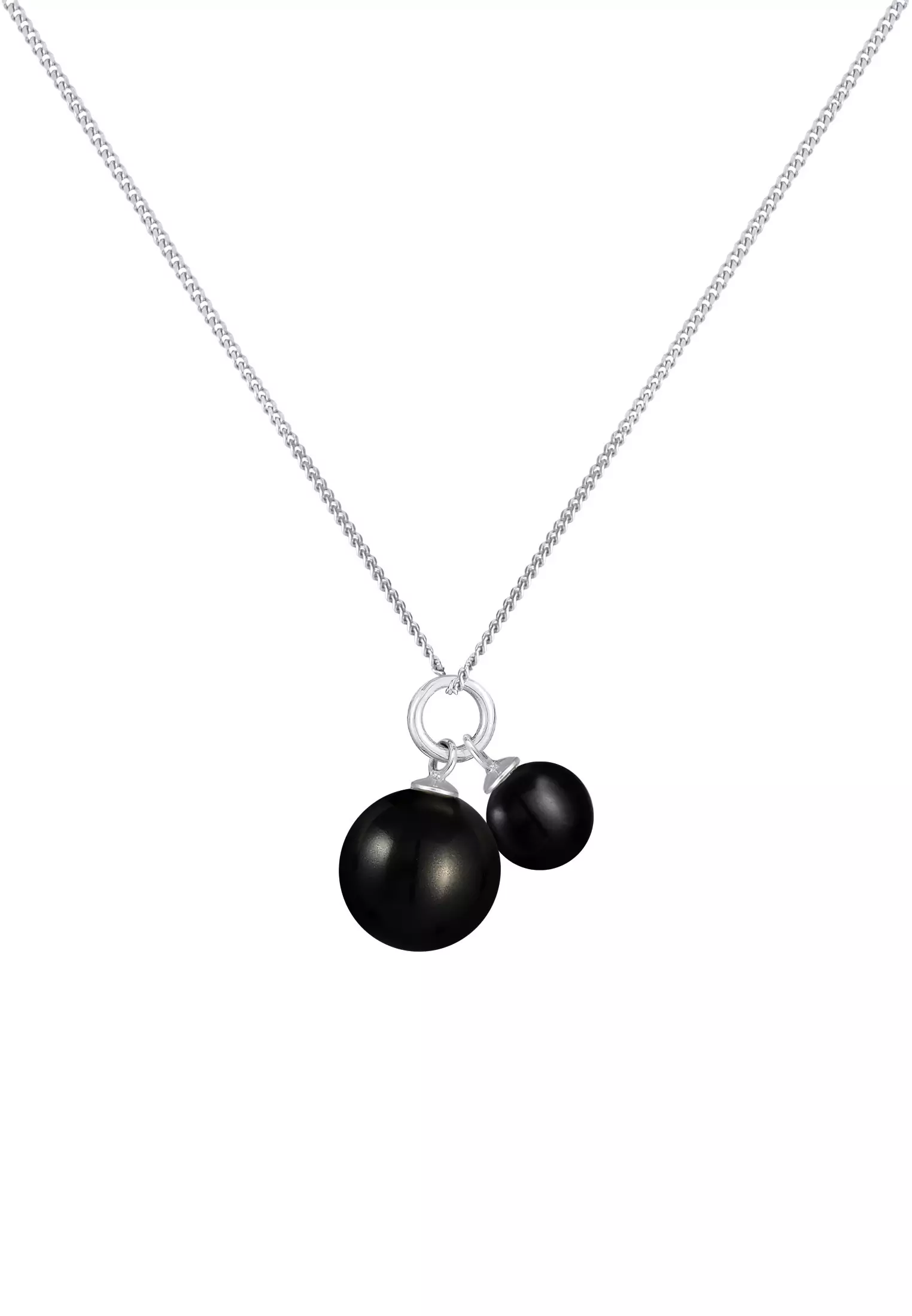 Necklace Pearl Pendant Duo Classic