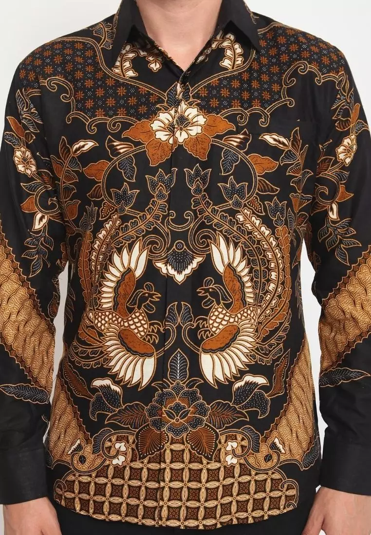 Merpati Elok Kemeja Batik Pria Premium Slimfit Modern Lengan Panjang