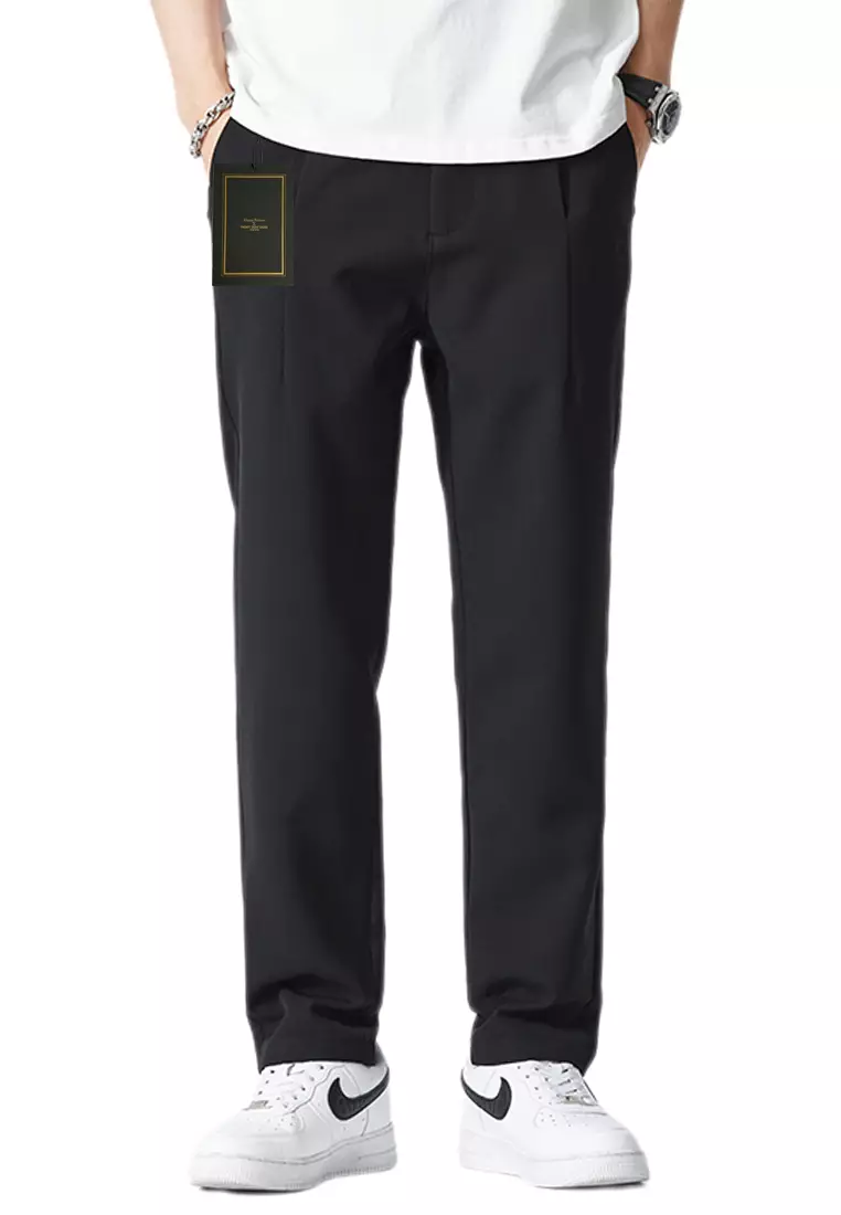 Elastic Waistline Straight Suit Pants AY-L9821