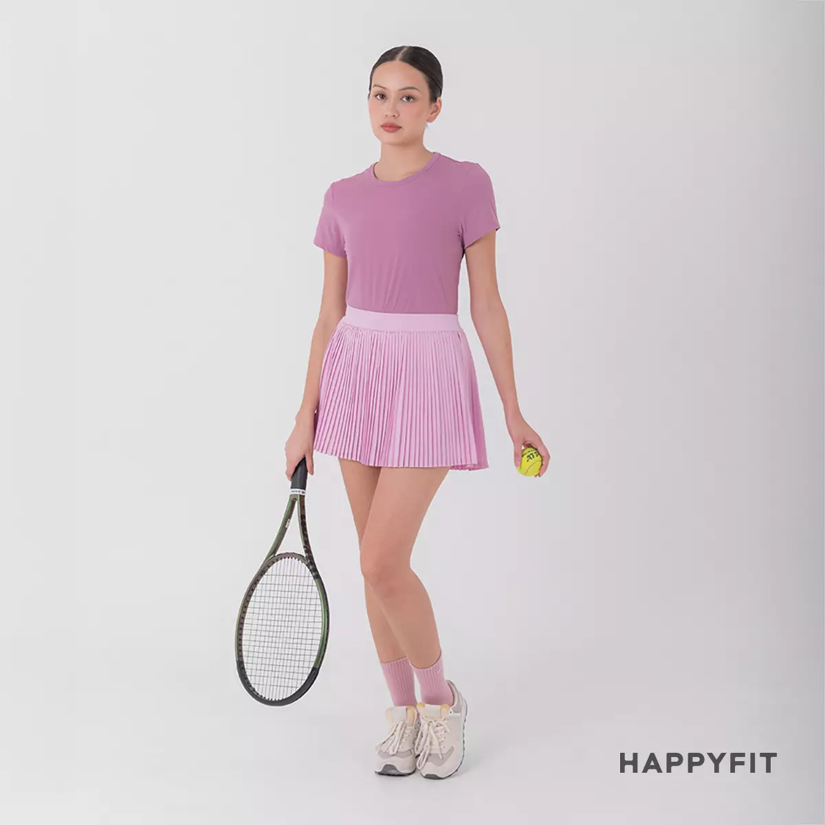 Happyfit Pleated Tennis Skirt Pink