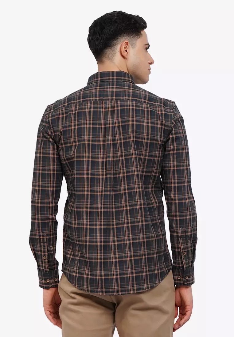 Regular Fit Long Sleeve Checks Shirt