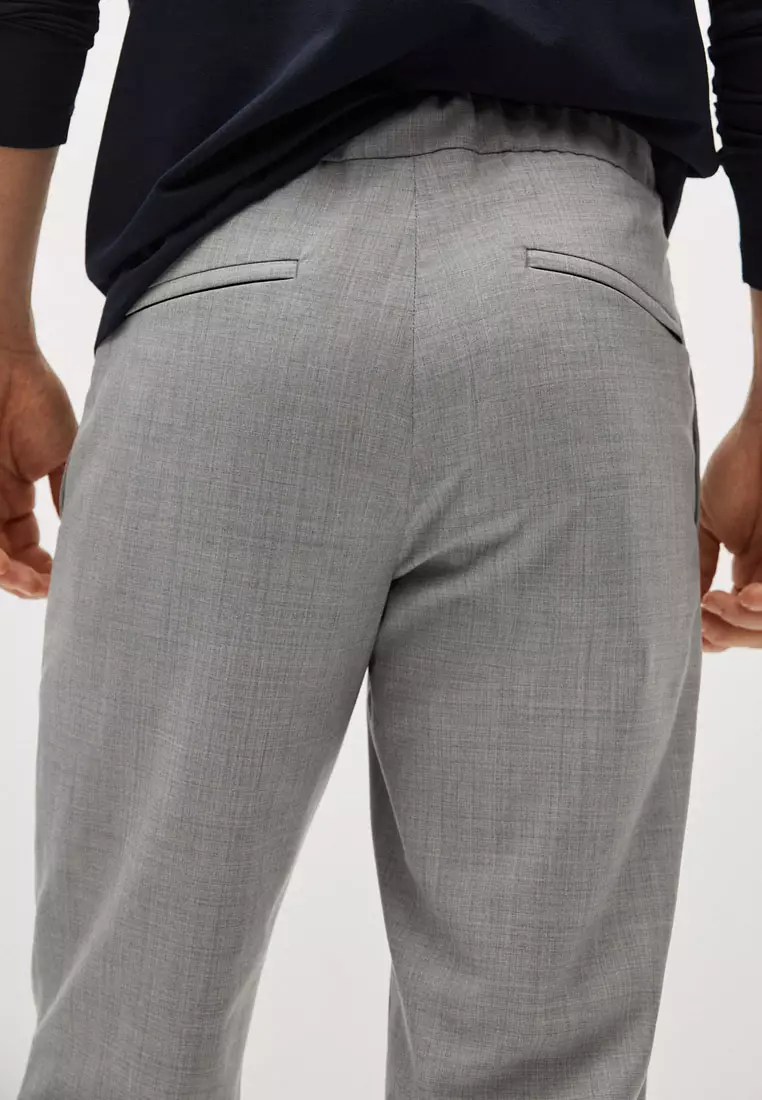 Packable Collection Technical Woollen Trousers