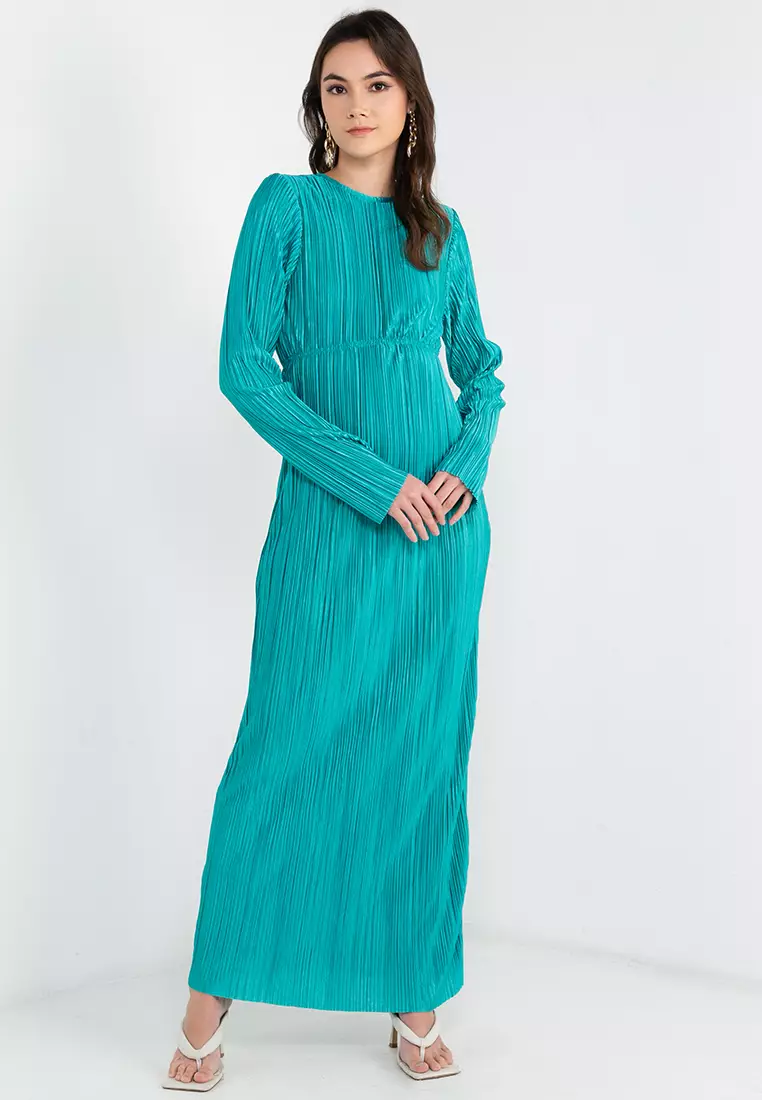 Buy KNUE Pleated Long Sleeves Dress 2024 Online ZALORA Philippines