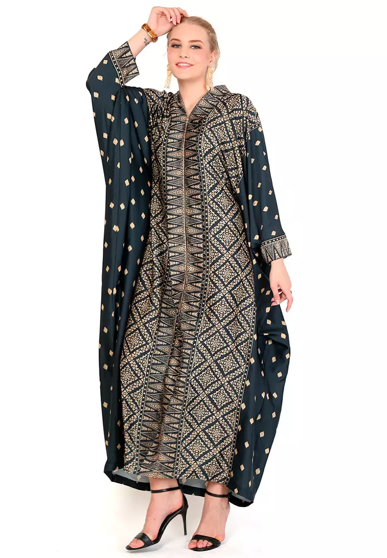 Kanzi Exclusive Long Sleeve Songket Kaftan
