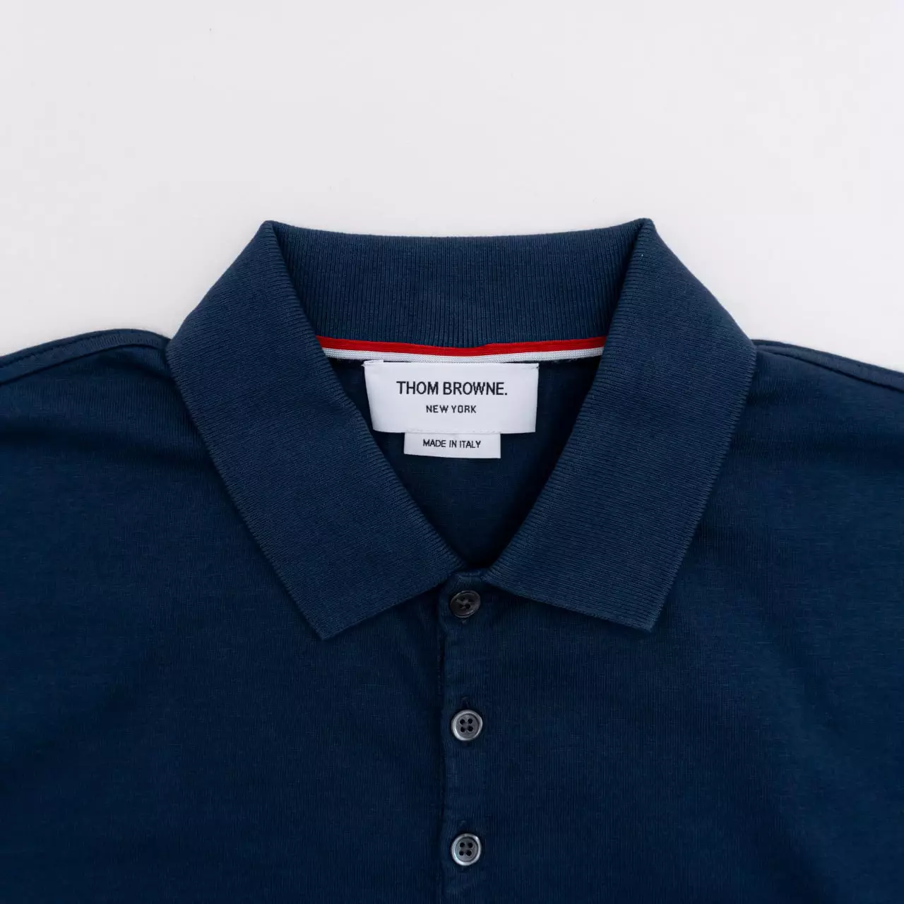 Garment Overdyed Jersey 4-Bar Polo Shirt Navy