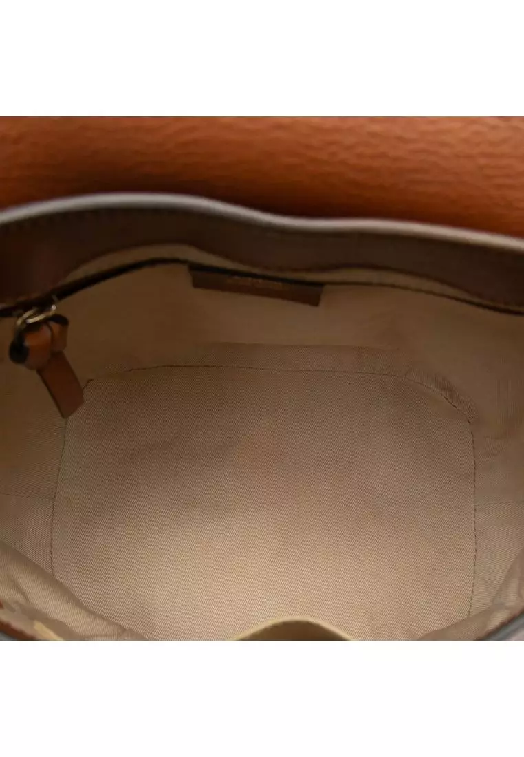 Pre-Loved Chloé Medium Calfskin And Suede Faye Backpack