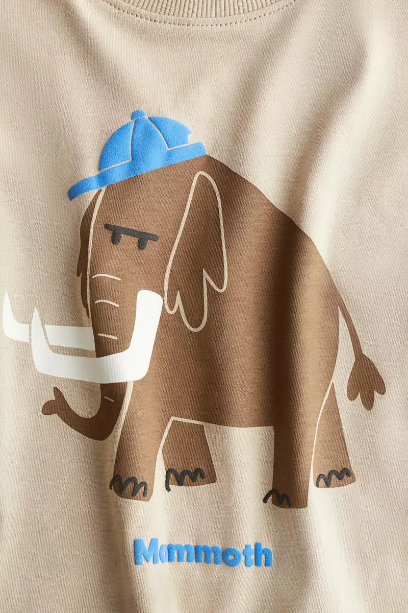 Loose-fit printed T-shirt