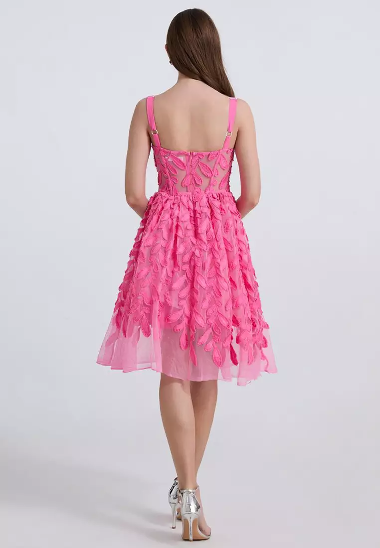 2025 New Romantic Flower Slim Suspender Dress CA25070938PI