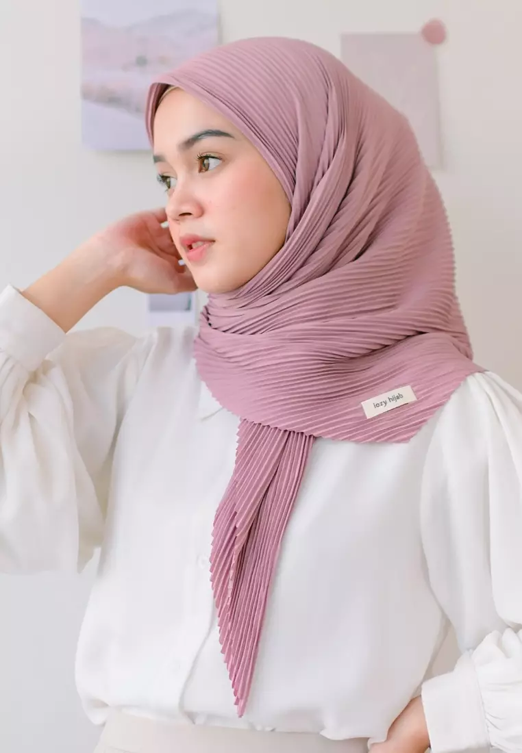 Geya Pleats Square Dusty Purple