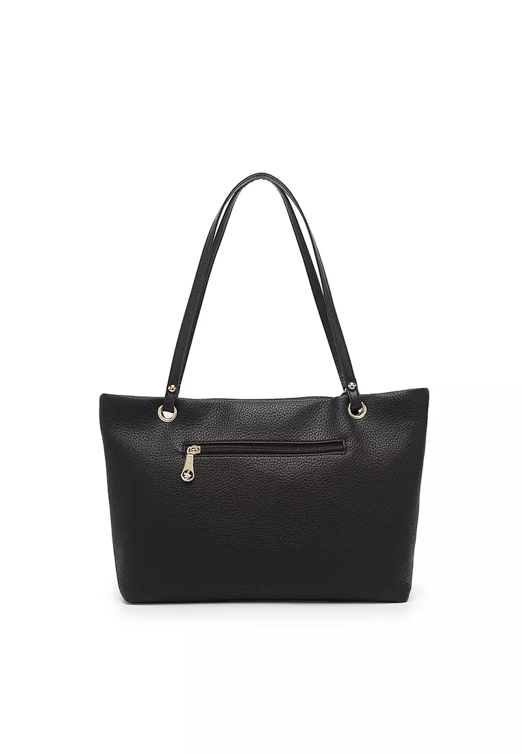 Women's 2-in-1 Tote Bag & Pouch - Black