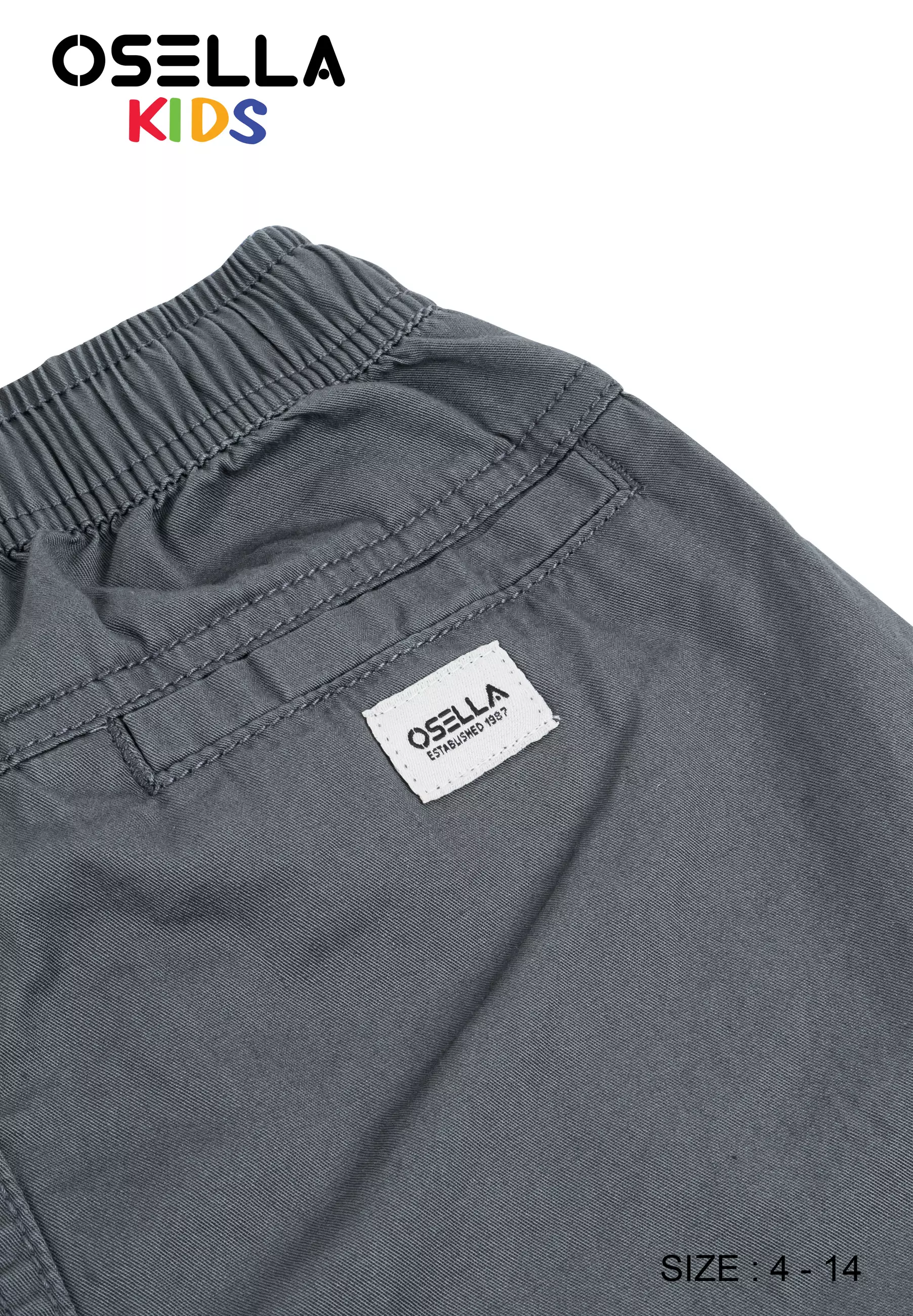 [NEW] Osella Kids Basic Regular Elastic Waist Chinos 328P4003 | Celana Chinos Anak Laki-Laki