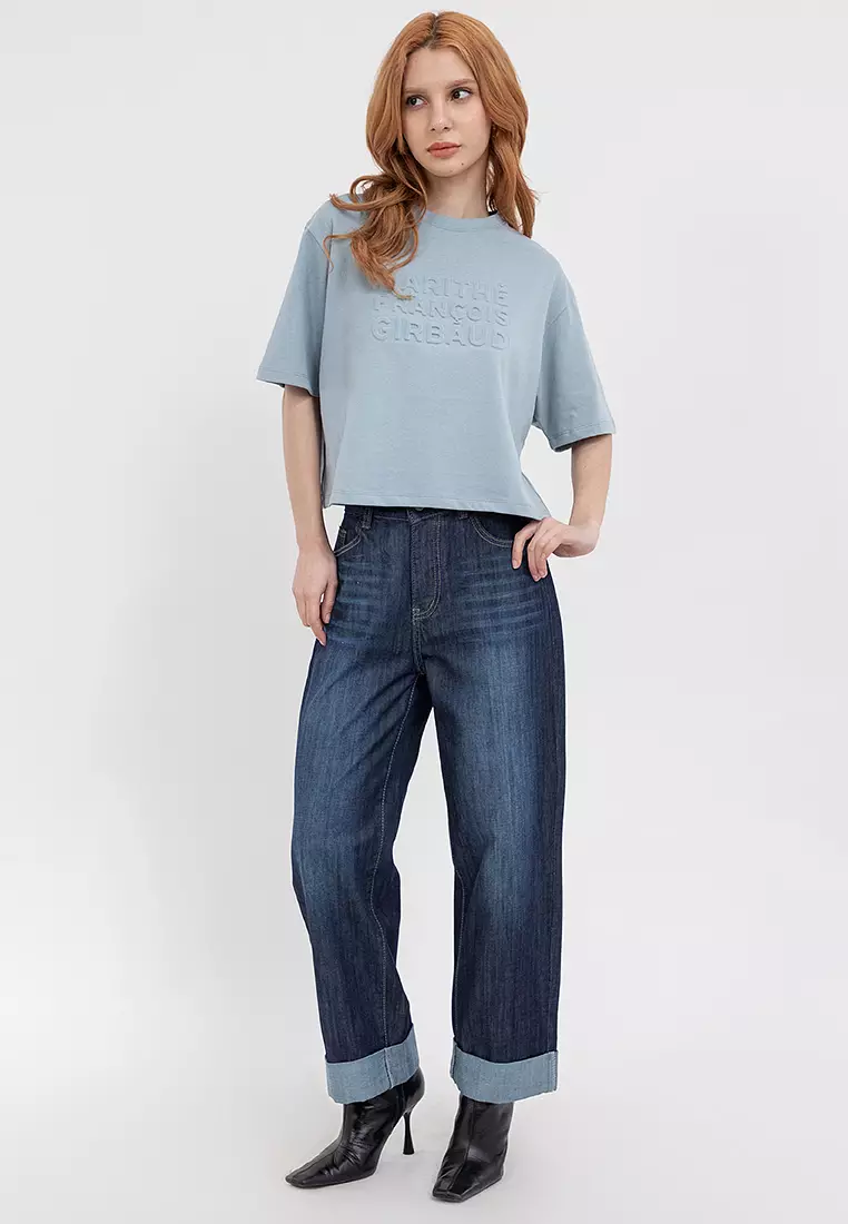 Ladies Organic Emboss Boxy Tee