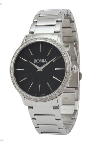 Bonia BPT204-3332S Jam Tangan Unisex - Silver Black