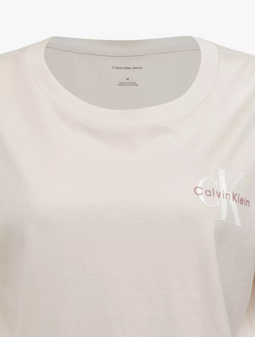 Calvin Klein - A- MONOLOGO CROP TEE SS