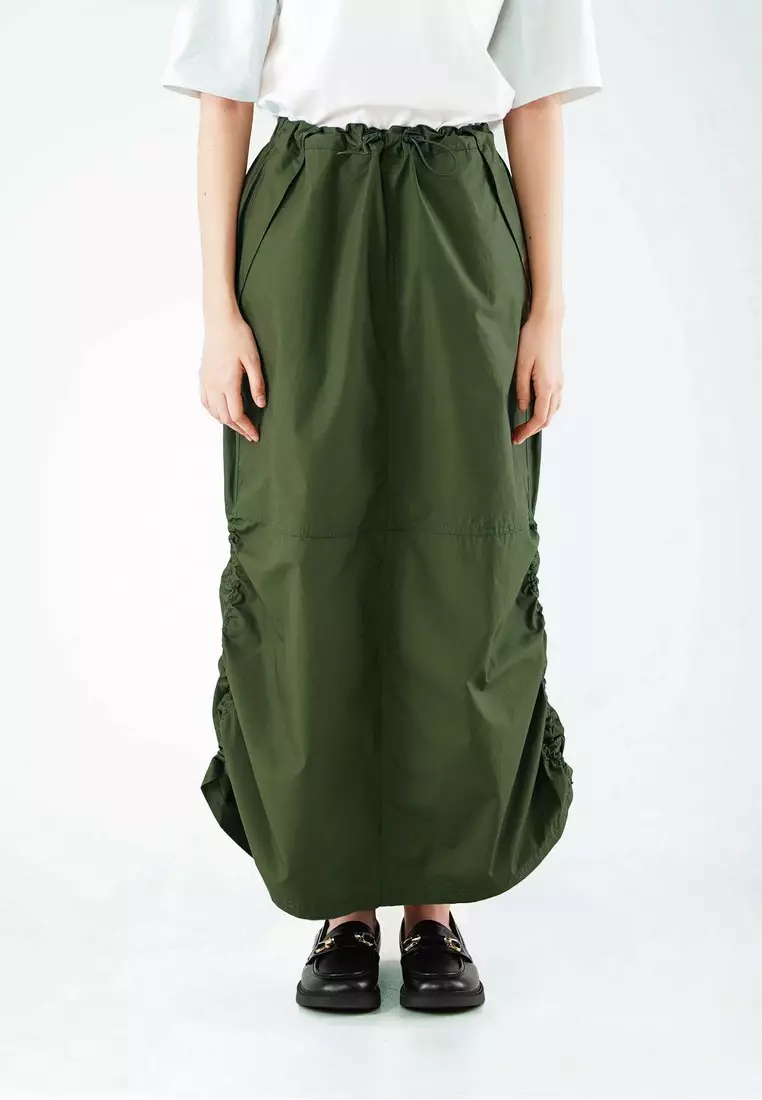 Women's Poplin Drawstring Skirt C040923