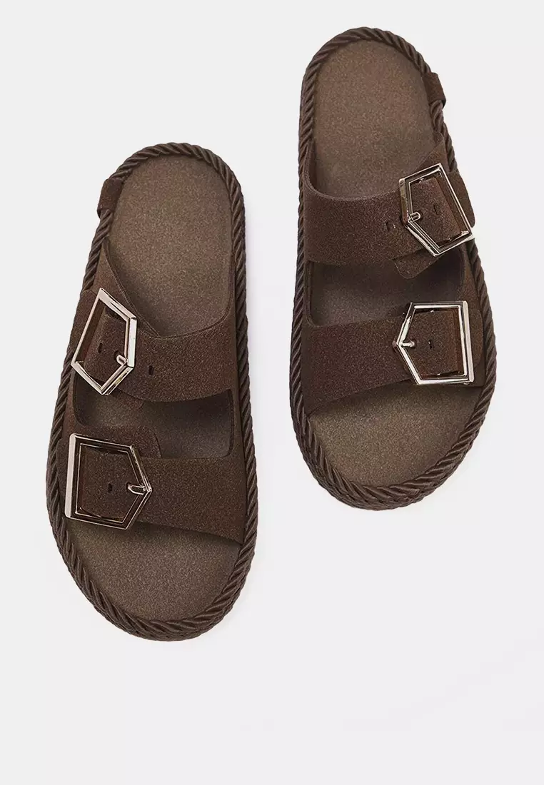 Dual Buckle Sandals