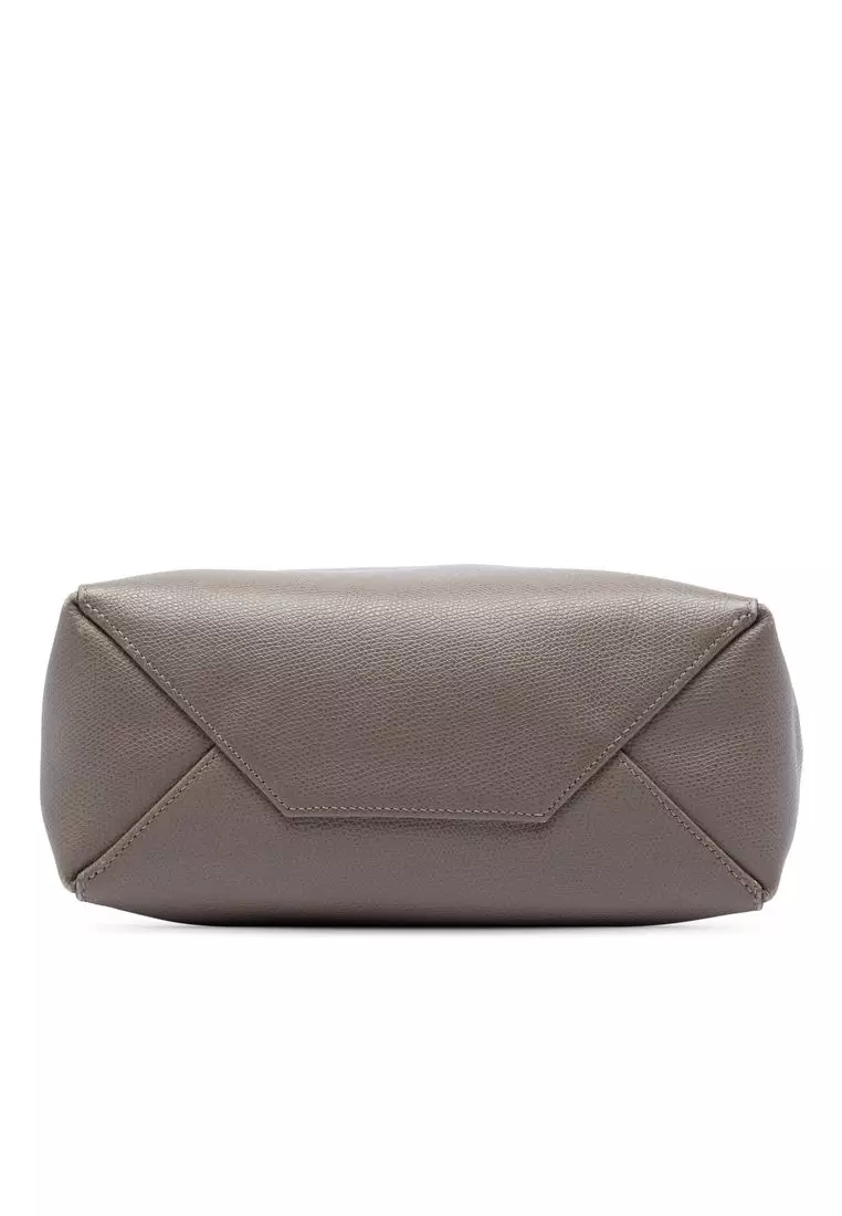 Pre-Loved Celine Small Bicolor Grained Calfskin Vertical Cabas Tote